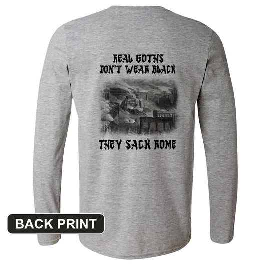 Real Goths Back Print Long Sleeve T-Shirt