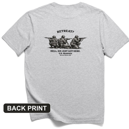 Retreat Hell Back Print T-Shirt