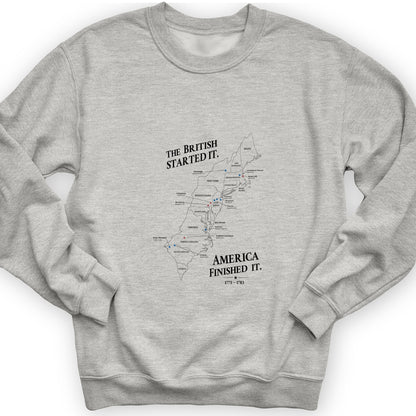 Revolutionary War Map Sweatshirt