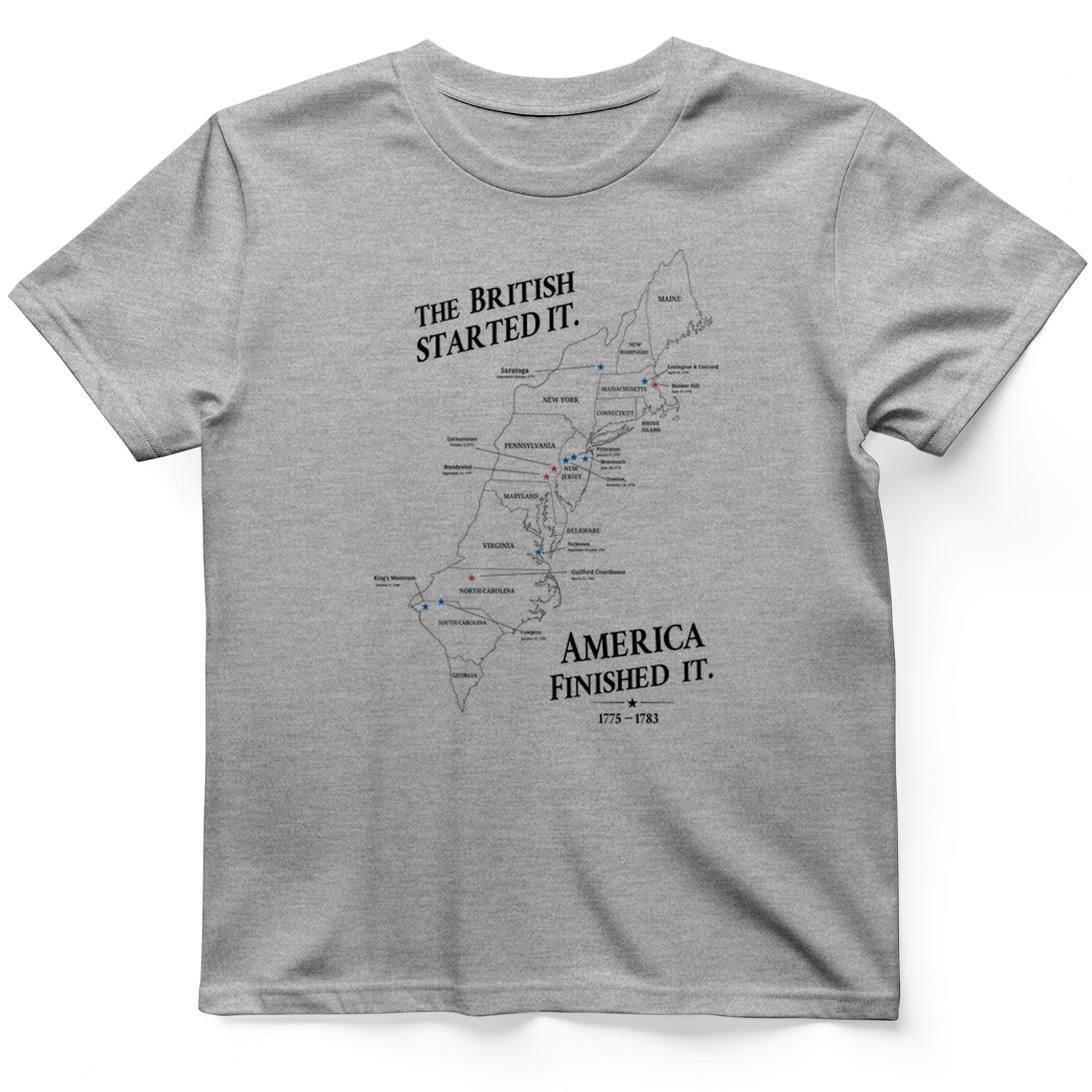 Revolutionary War Map T-Shirt