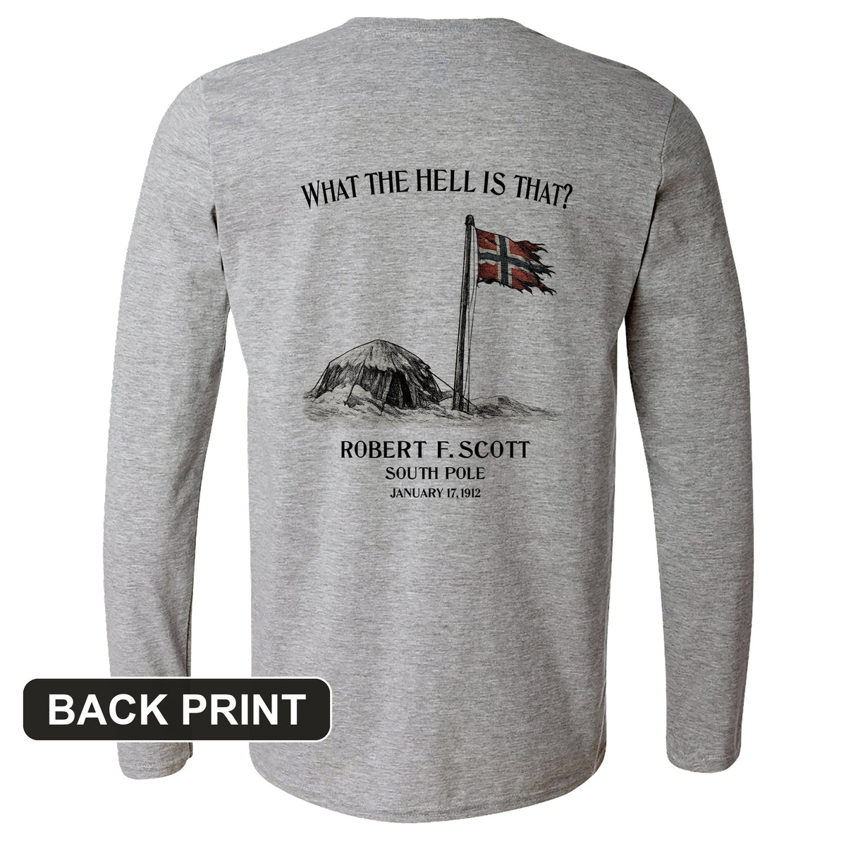 Robert Scott Back Print Long Sleeve T-Shirt