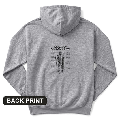 Roman Armor Back Print Hoodie