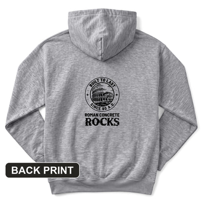 Roman Concrete Back Print Hoodie