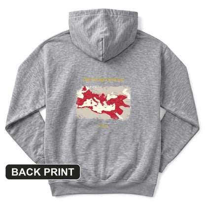 Roman Empire Map Back Print Hoodie
