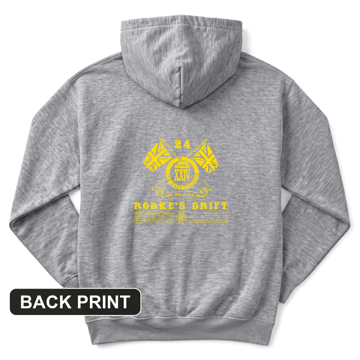 Rorke's Drift Back Print Hoodie