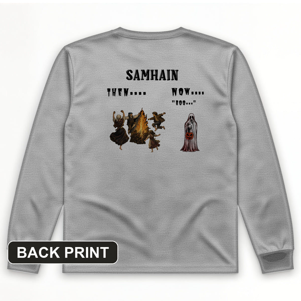 Samhain Back Print Long Sleeve T-Shirt