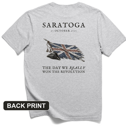 Saratoga 1777 Back Print T-Shirt