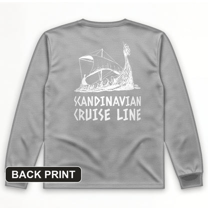 Scandinavian Cruise Line Back Print Long Sleeve T-Shirt