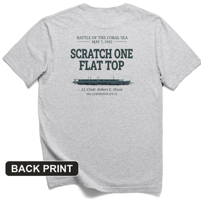 Scratch One Flat Top Back Print T-Shirt