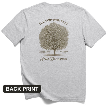 September 11 - Survivor Tree Back Print T-Shirt