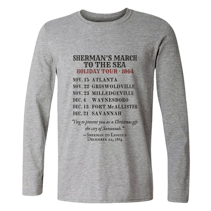 Shermans March To The Sea Holiday Tour 1864 Long Sleeve T-Shirt