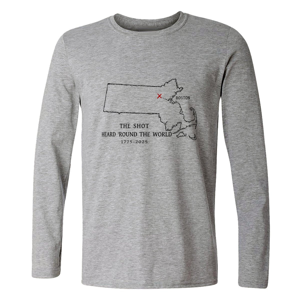 Shot Heard Round The World Long Sleeve T-Shirt