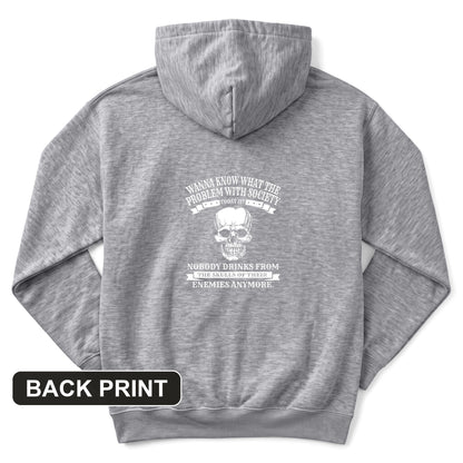 Skulls of Their Enemies Back Print Hoodie