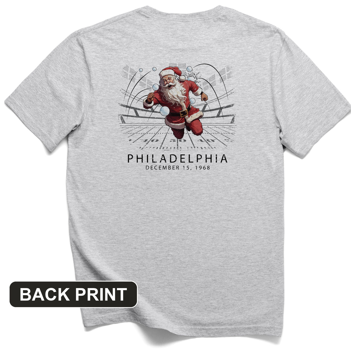 Snowballs at Santa Back Print T-Shirt