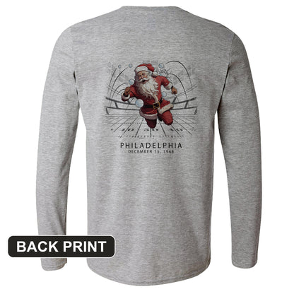 Snowballs at Santa Back Print Long Sleeve T-Shirt