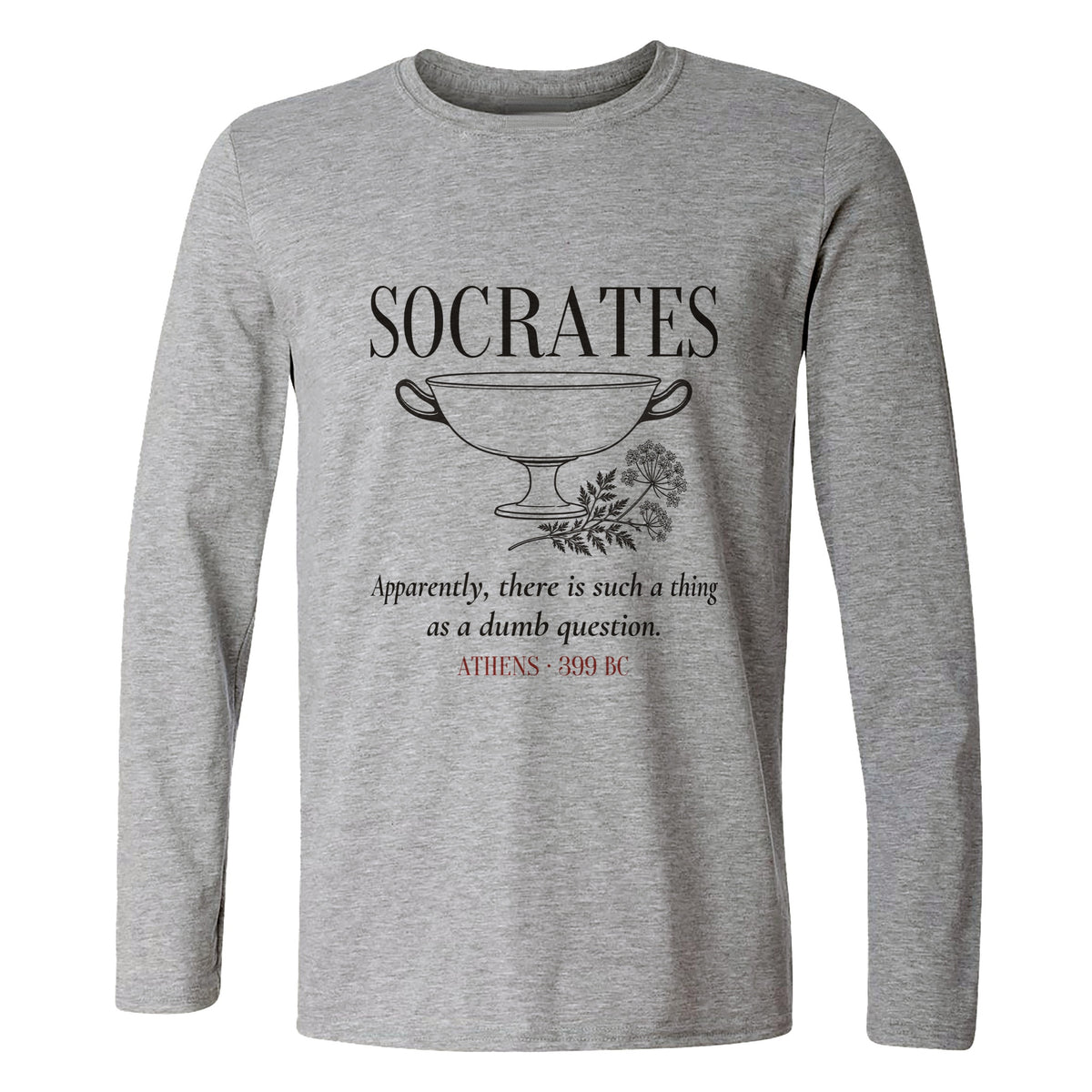 Socrates Dumb Question Long Sleeve T-Shirt