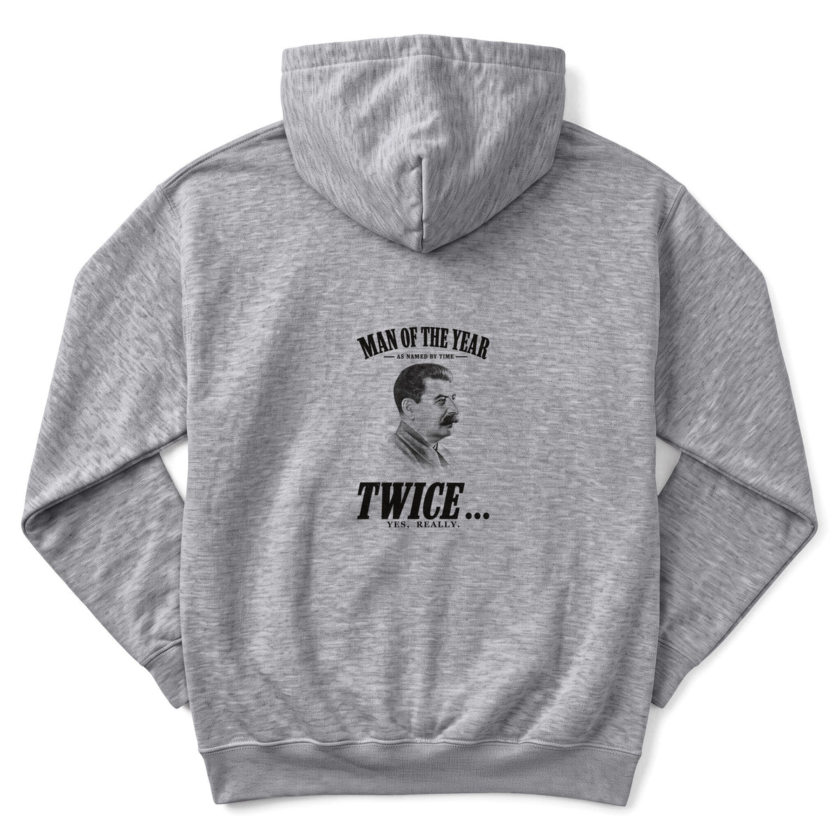 Stalin Man Of The Year Twice Back Print Hoodie