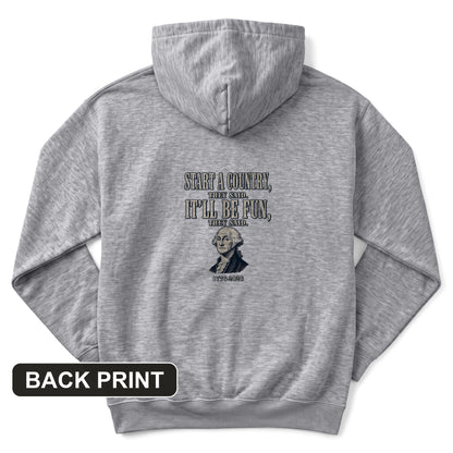 Start a Country Back Print Hoodie