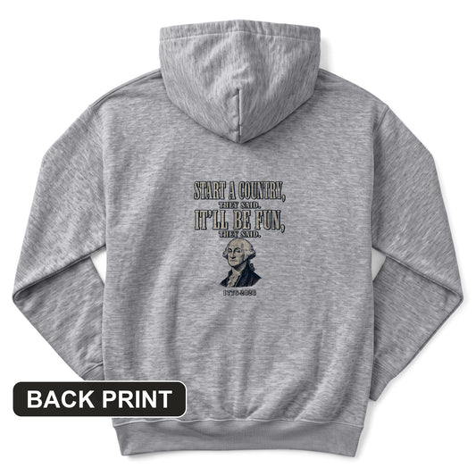 Start a Country Back Print Hoodie