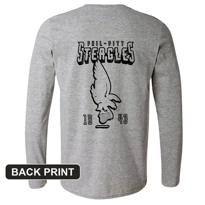 Steagles Back Print Long Sleeve T-Shirt