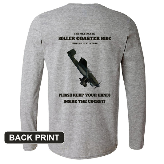 Stuka Roller Coaster Ride Back Print Long Sleeve T-Shirt