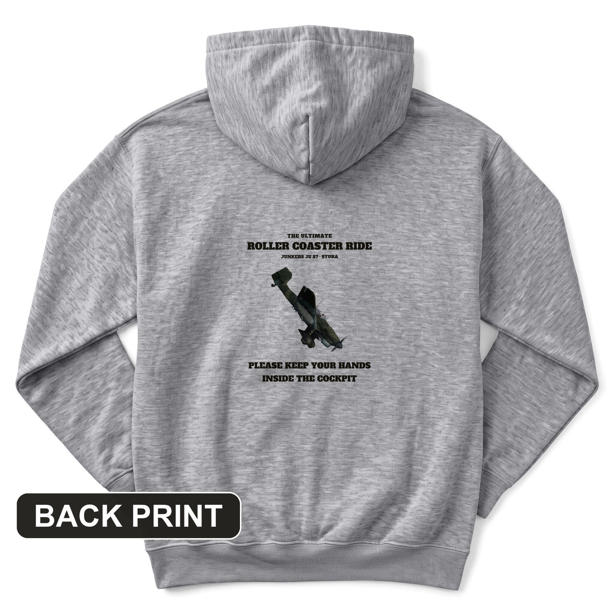 Stuka Roller Coaster Ride Back Print Hoodie
