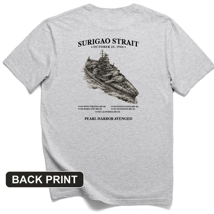 Surigao Strait Back Print T-Shirt