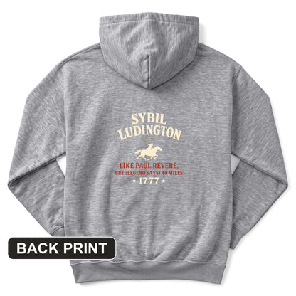 Sybil Ludington Back Print Hoodie