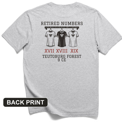 Teutoburg Retired Numbers Back Print T-Shirt