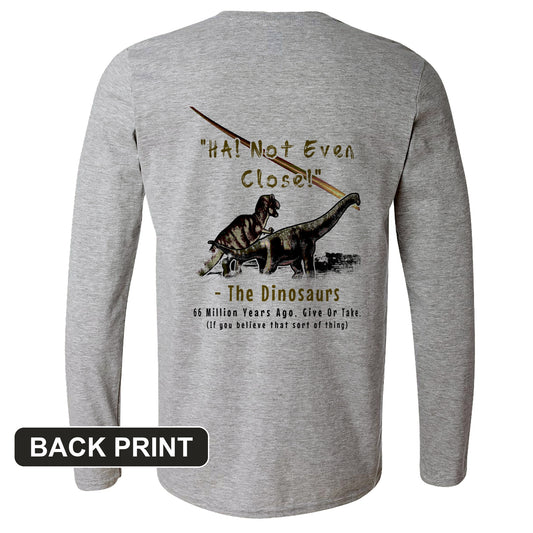 The Dinosaurs Back Print Long Sleeve T-Shirt