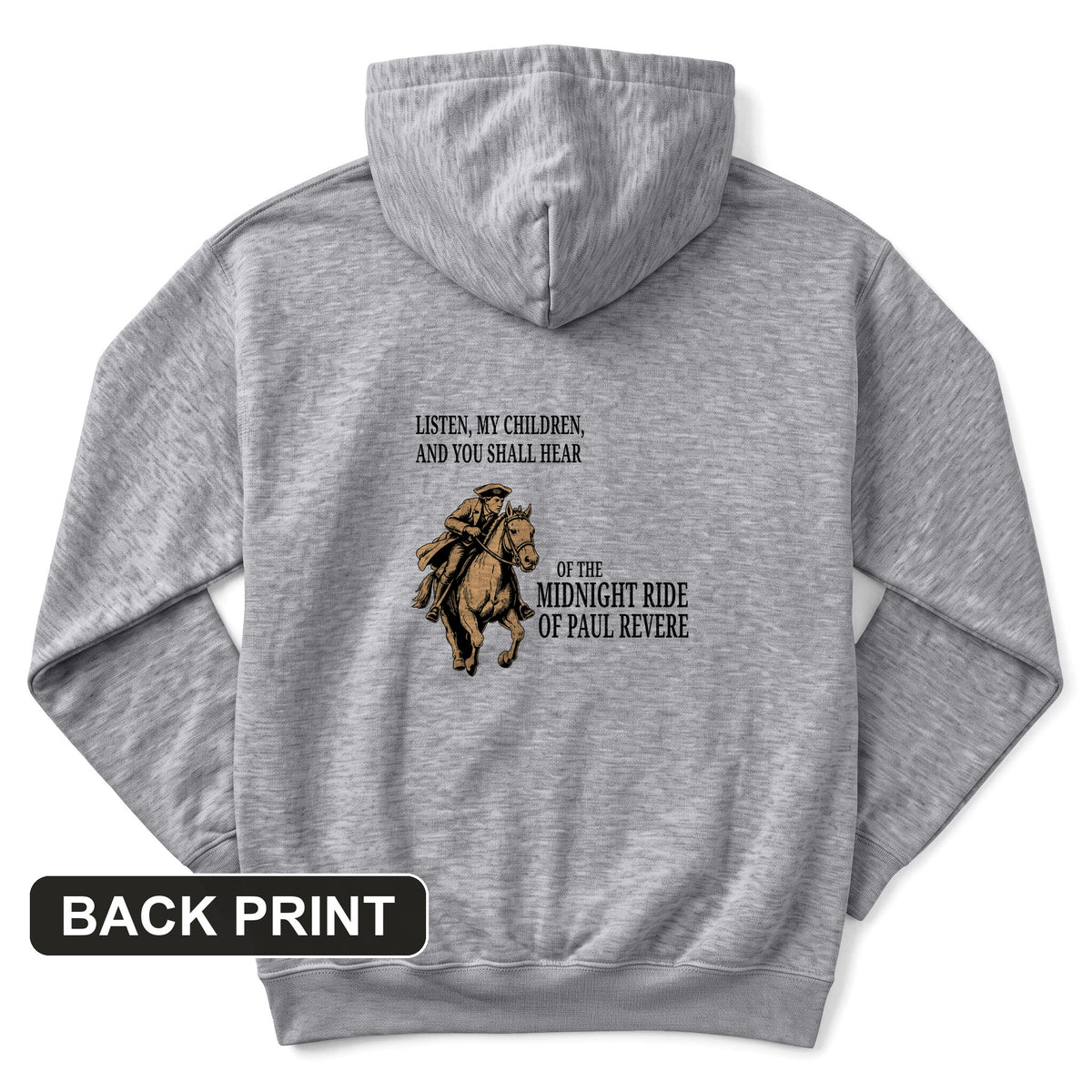 The Midnight Ride Back Print Hoodie