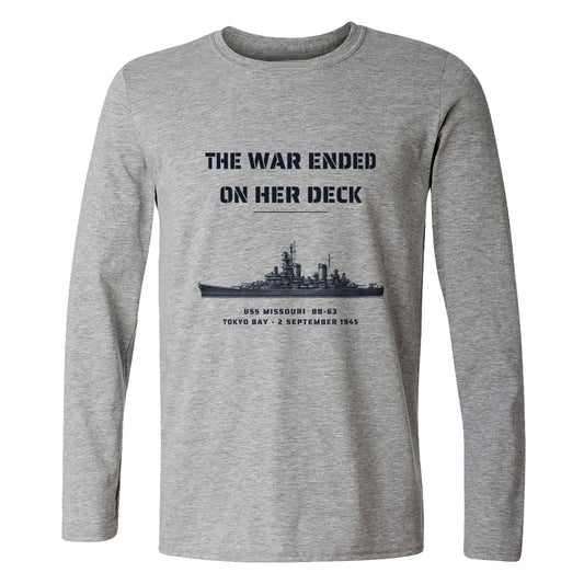 The War Ended On Her Deck Long Sleeve T-Shirt