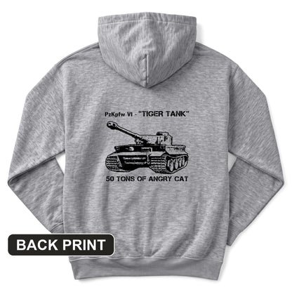 Tiger Tank Back Print Hoodie