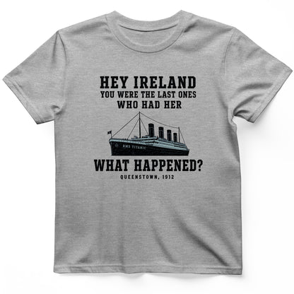 Titanic "What Happened" Queenstown 1912 T-Shirt