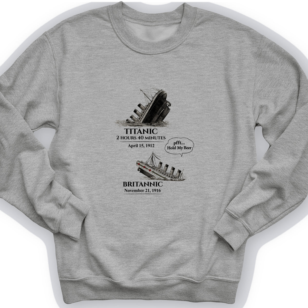 Titanic and Britannic Crewneck