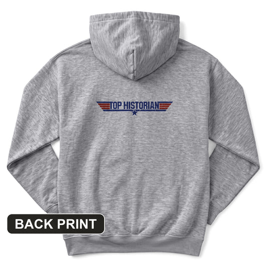 Top Historian Back Print Hoodie