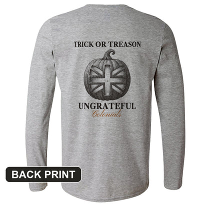 Trick Or Treason Back Print Long Sleeve T-Shirt