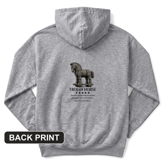 Trojan Horse Back Print Hoodie
