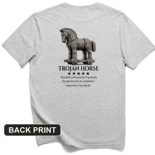 Trojan Horse Back Print T-Shirt