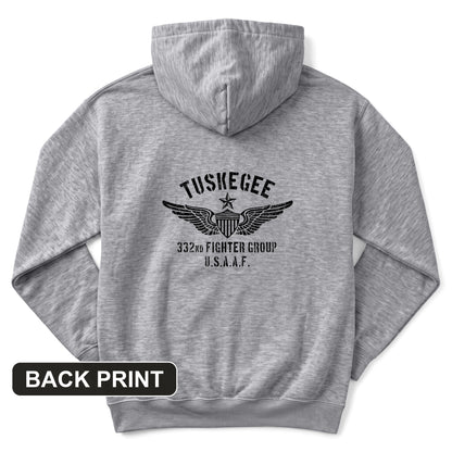 Tuskegee 332 Fighter Group Back Print Hoodie