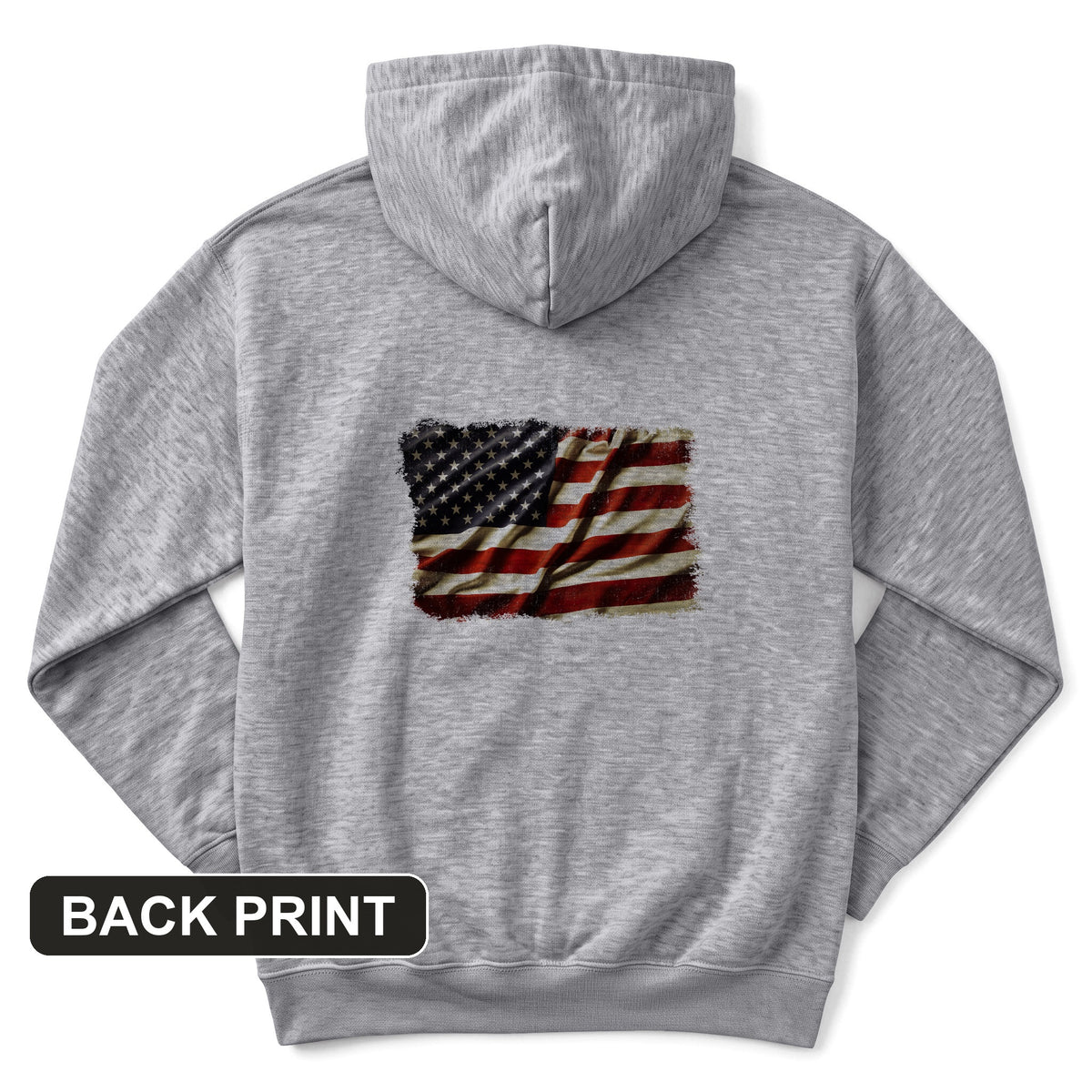 USA Flag Back Print Hoodie