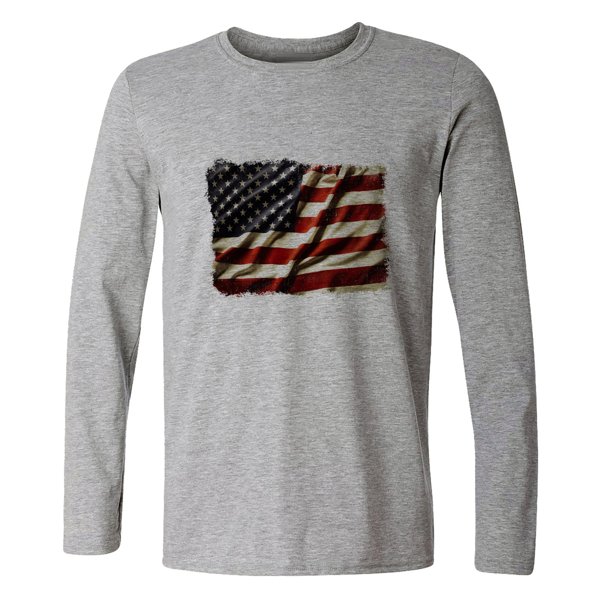 USA Flag Long Sleeve T-Shirt