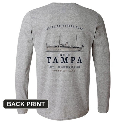 USCGC Tampa Back Print Long Sleeve T-Shirt