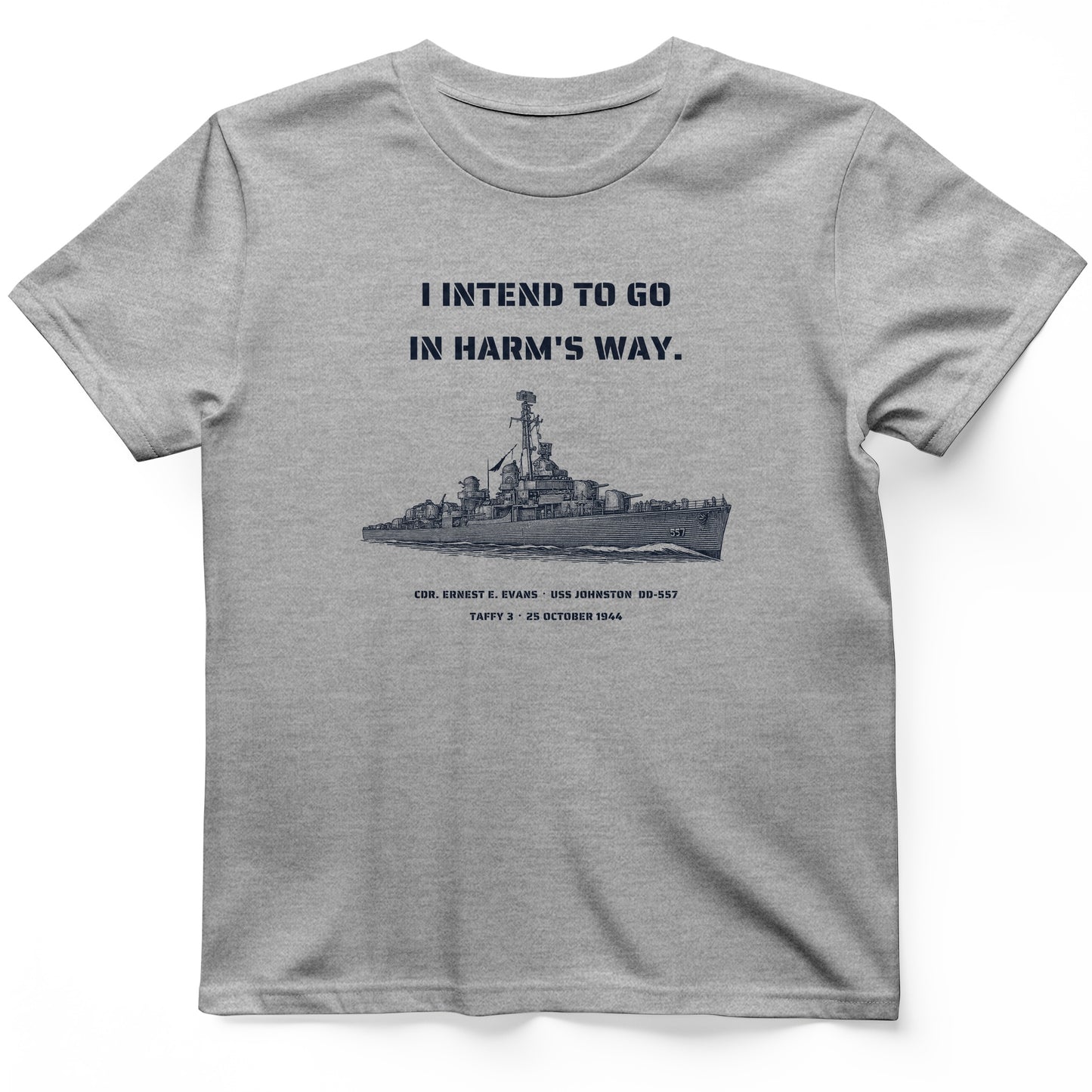 USS Johnston In Harms Way T-Shirt