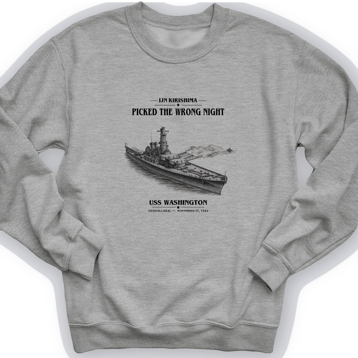 USS Washington at Guadalcanal Crewneck