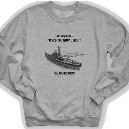 USS Washington at Guadalcanal Crewneck