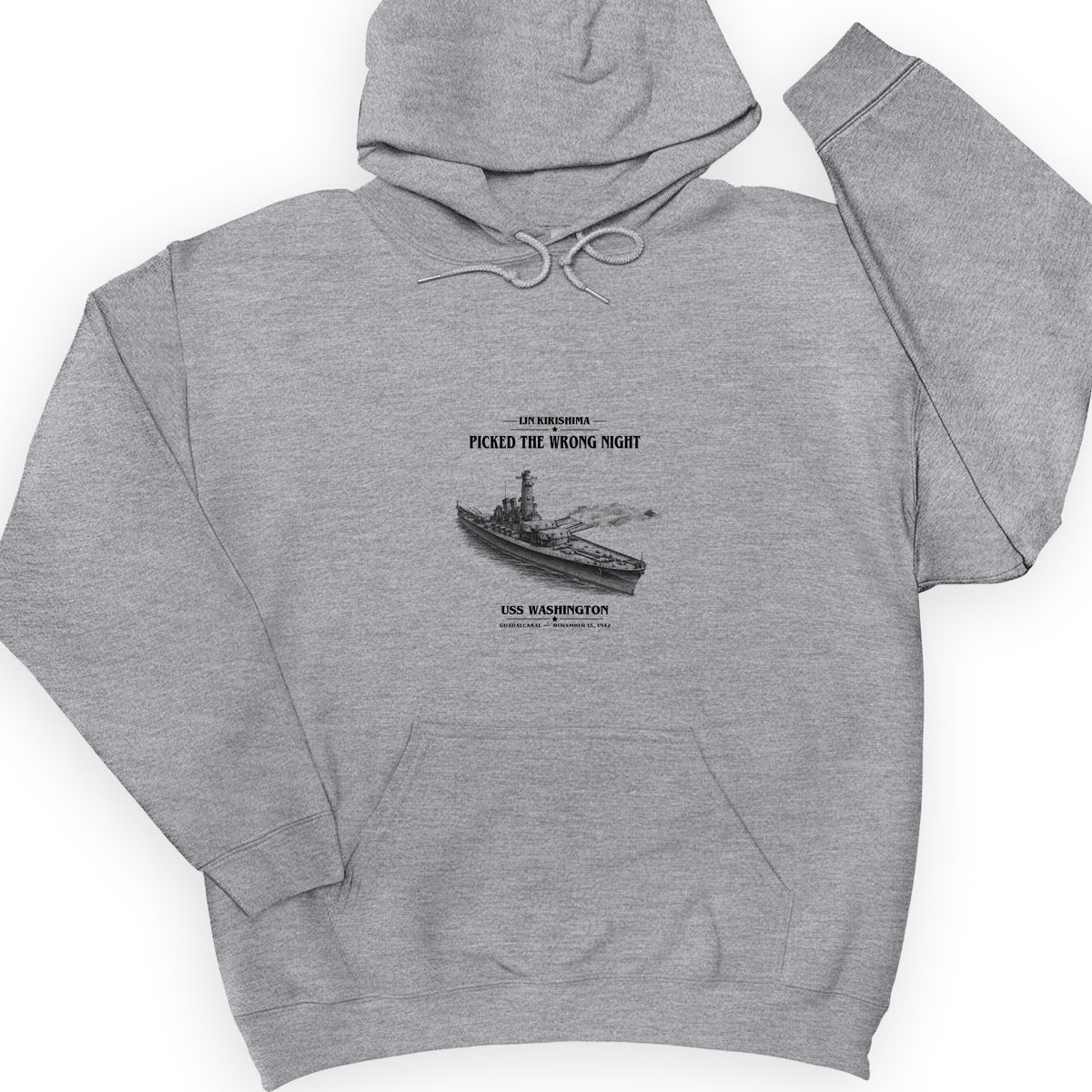 USS Washington at Guadalcanal Hoodie