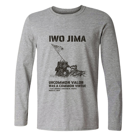 Uncommon Valor Iwo Jima Long Sleeve T-Shirt