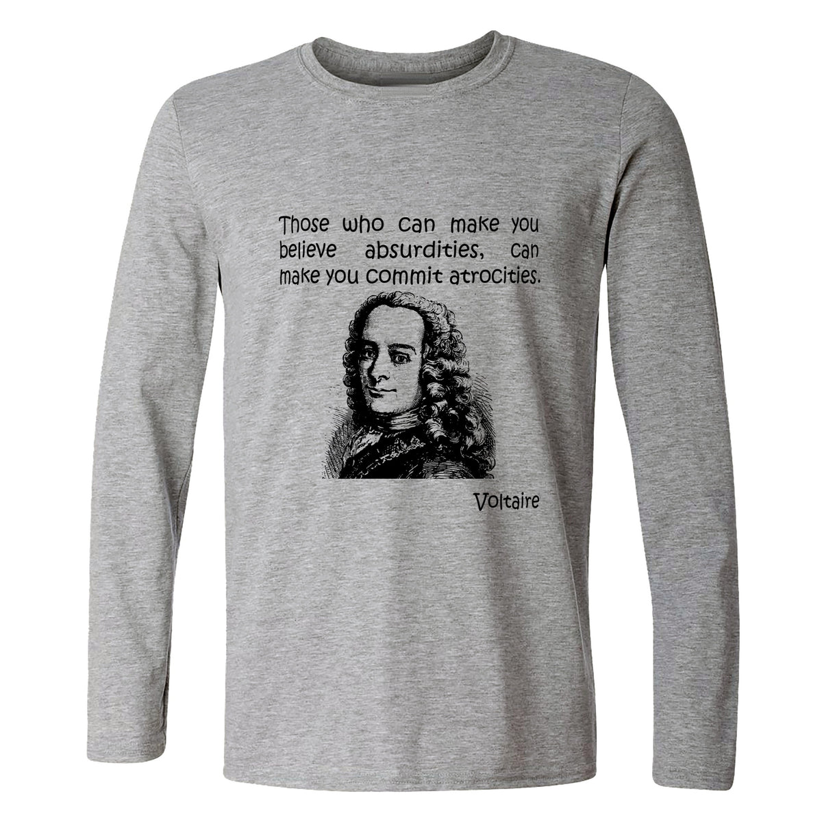 Voltaire Absurdities Long Sleeve T-Shirt