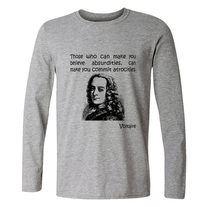 Voltaire Absurdities Long Sleeve T-Shirt